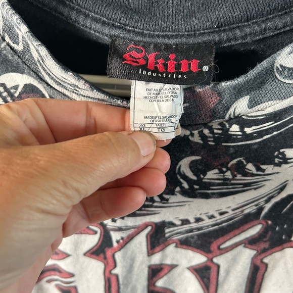 Men's Y2K Skin Graphic T-Shirt Faded Black - Picture 3 of 3